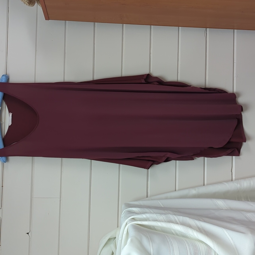 Sleeveless dress with the front wrap, size M